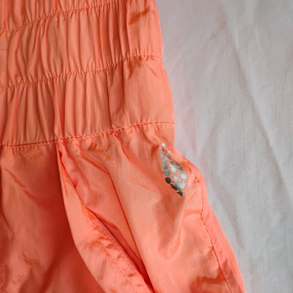 Free People Movement Pants Small The Way Home Jogger Windbreaker Neon Athletic - Picture 10 of 14